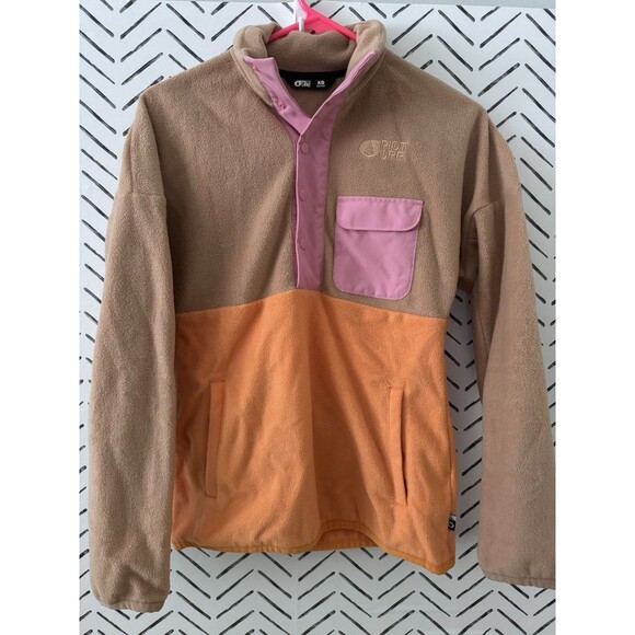 Picture Organic Clothing  Arcca Quarter Fleece Pullover Size XS Retro Sports - Picture 1 of 8